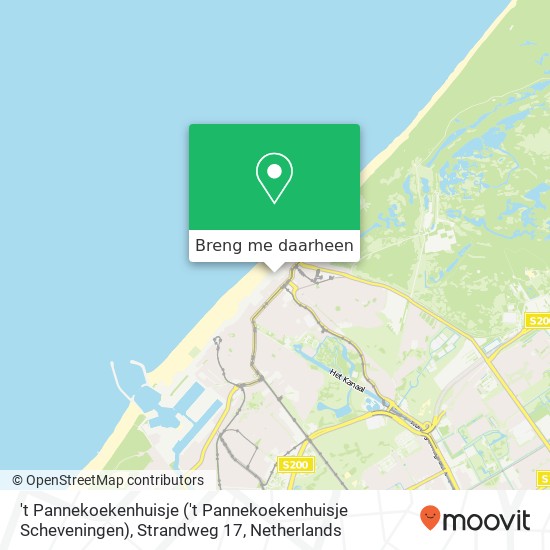 't Pannekoekenhuisje ('t Pannekoekenhuisje Scheveningen), Strandweg 17 kaart
