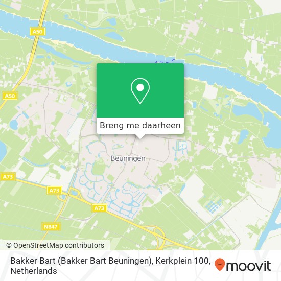 Bakker Bart (Bakker Bart Beuningen), Kerkplein 100 kaart