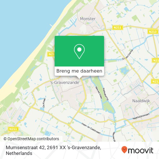 Mumsenstraat 42, 2691 XX 's-Gravenzande kaart