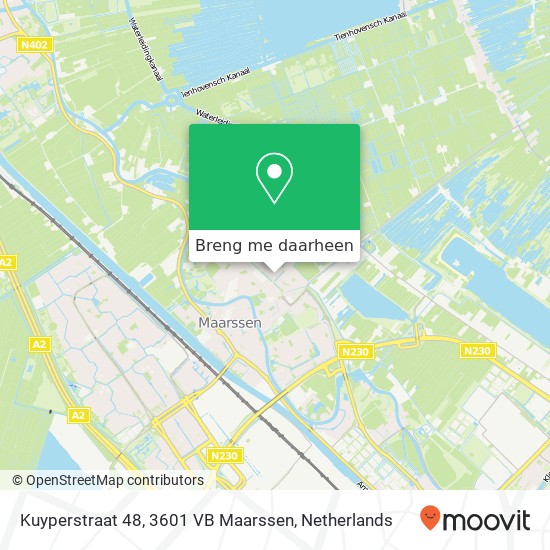 Kuyperstraat 48, 3601 VB Maarssen kaart