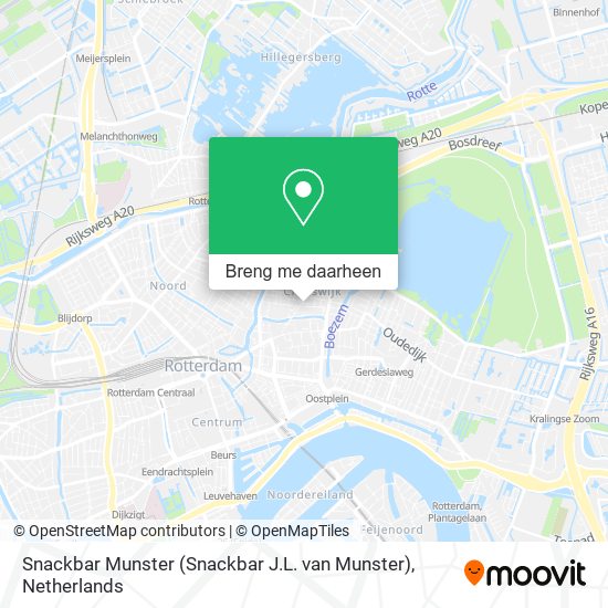 Snackbar Munster (Snackbar J.L. van Munster) kaart