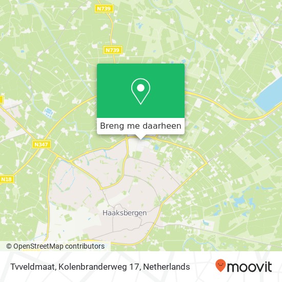 Tvveldmaat, Kolenbranderweg 17 kaart