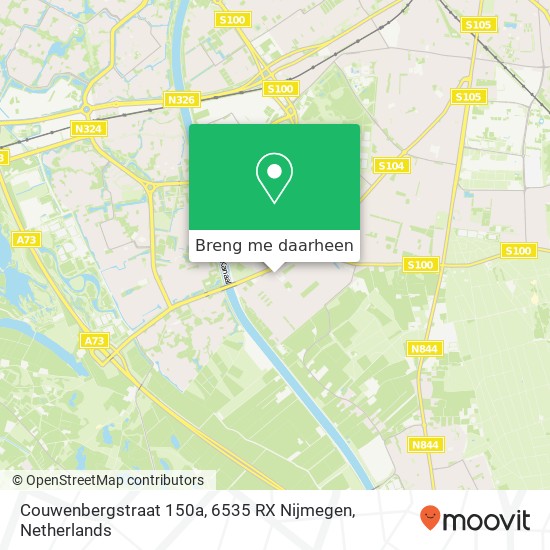 Couwenbergstraat 150a, 6535 RX Nijmegen kaart