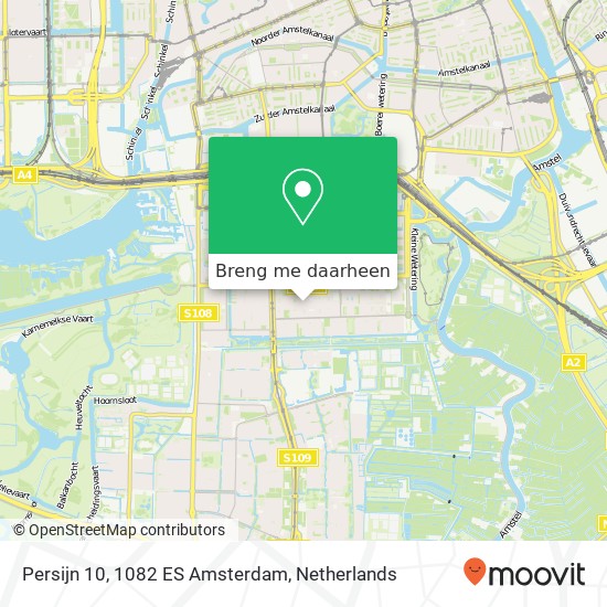 Persijn 10, 1082 ES Amsterdam kaart