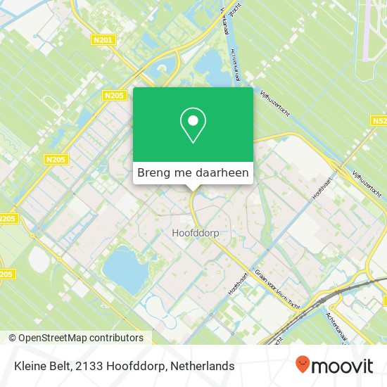 Kleine Belt, 2133 Hoofddorp kaart