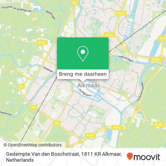 Gedempte Van den Boschstraat, 1811 KR Alkmaar kaart