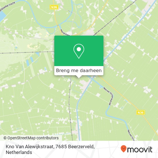 Kno Van Alewijkstraat, 7685 Beerzerveld kaart