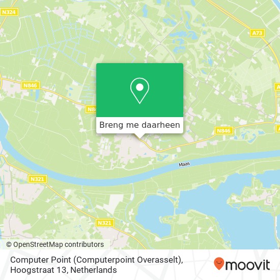 Computer Point (Computerpoint Overasselt), Hoogstraat 13 kaart