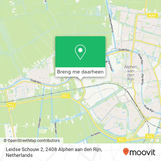 Leidse Schouw 2, 2408 Alphen aan den Rijn kaart