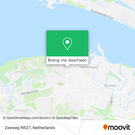 Zeeweg N527 kaart