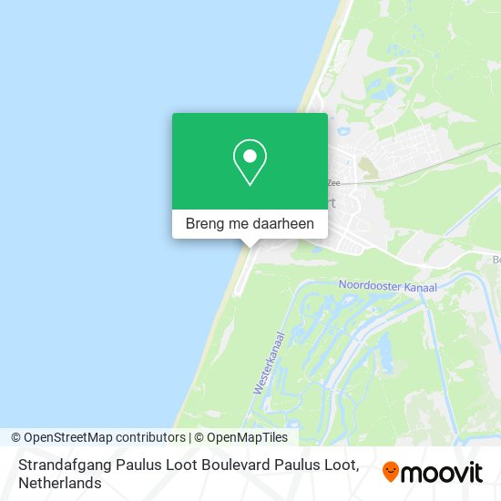 Strandafgang Paulus Loot Boulevard Paulus Loot kaart