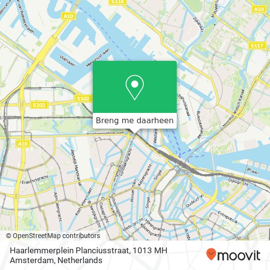 Haarlemmerplein Planciusstraat, 1013 MH Amsterdam kaart