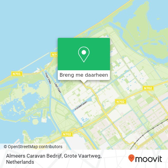 Almeers Caravan Bedrijf, Grote Vaartweg kaart