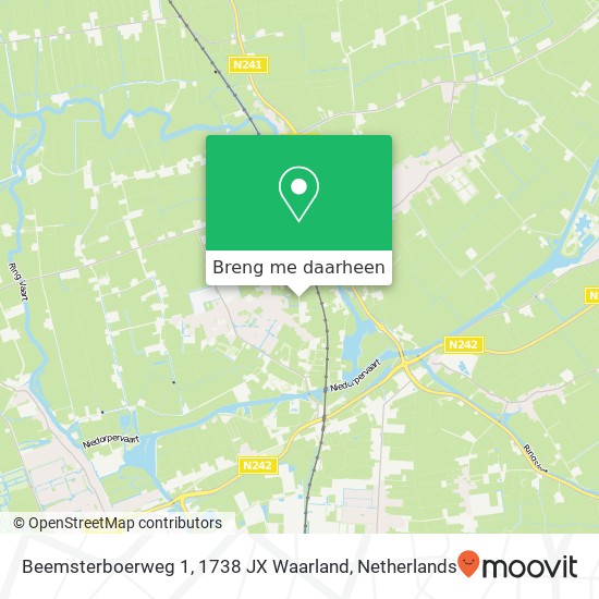 Beemsterboerweg 1, 1738 JX Waarland kaart