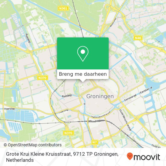 Grote Krui Kleine Kruisstraat, 9712 TP Groningen kaart