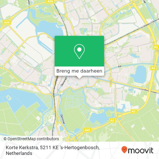 Korte Kerkstra, 5211 KE 's-Hertogenbosch kaart