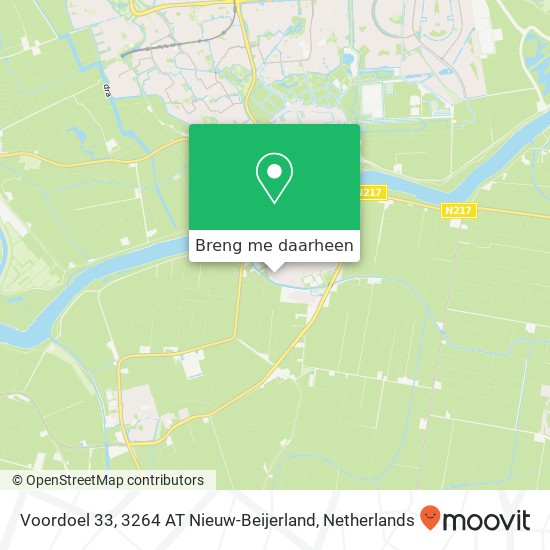 Voordoel 33, 3264 AT Nieuw-Beijerland kaart