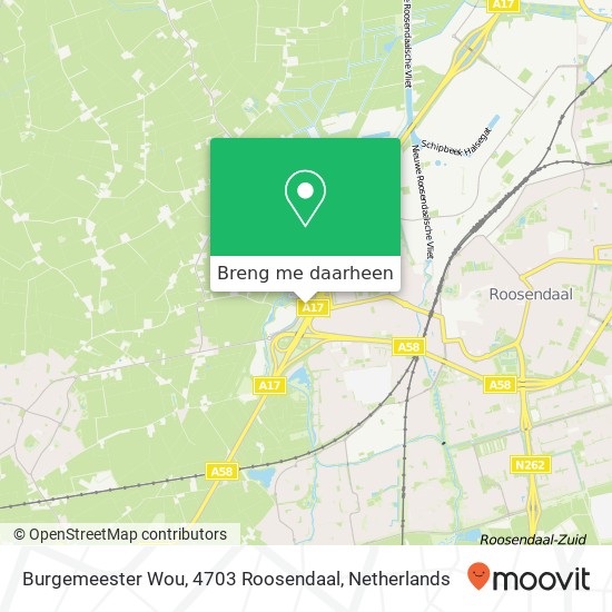 Burgemeester Wou, 4703 Roosendaal kaart
