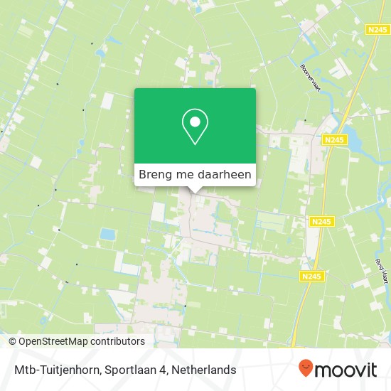 Mtb-Tuitjenhorn, Sportlaan 4 kaart