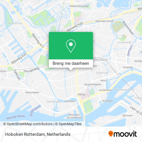 Hoboken Rotterdam kaart