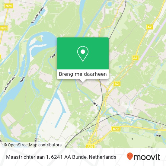 Maastrichterlaan 1, 6241 AA Bunde kaart