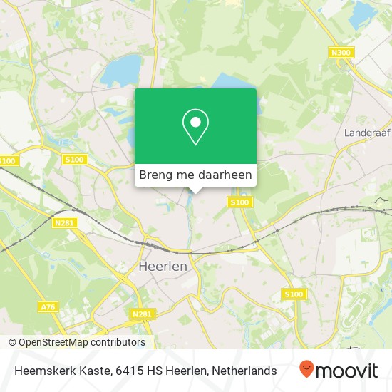 Heemskerk Kaste, 6415 HS Heerlen kaart