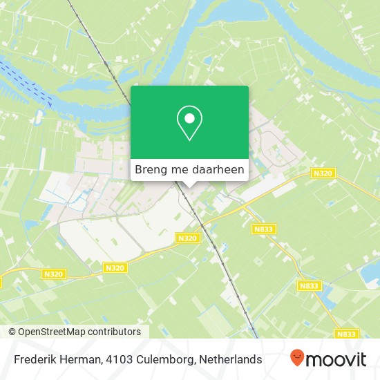 Frederik Herman, 4103 Culemborg kaart