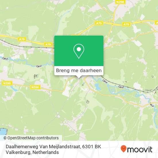 Daalhemerweg Van Meijlandstraat, 6301 BK Valkenburg kaart