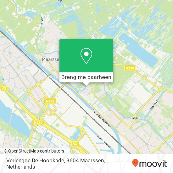 Verlengde De Hoopkade, 3604 Maarssen kaart