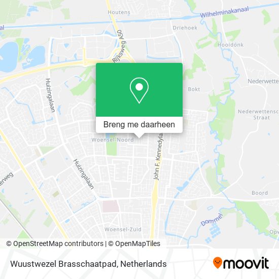 Wuustwezel Brasschaatpad kaart