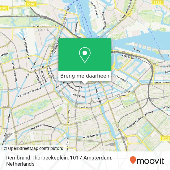 Rembrand Thorbeckeplein, 1017 Amsterdam kaart