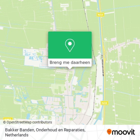 Bakker Banden, Onderhoud en Reparaties kaart