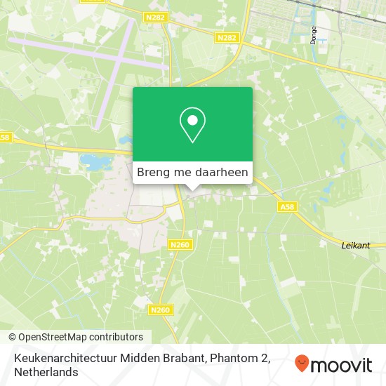 Keukenarchitectuur Midden Brabant, Phantom 2 kaart