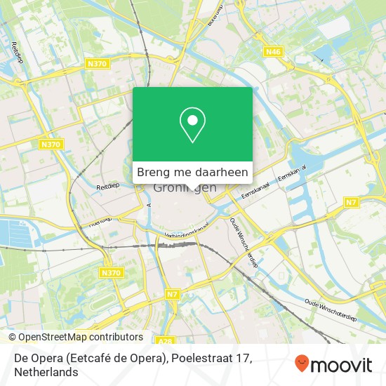 De Opera (Eetcafé de Opera), Poelestraat 17 kaart