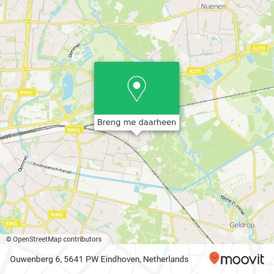 Ouwenberg 6, 5641 PW Eindhoven kaart