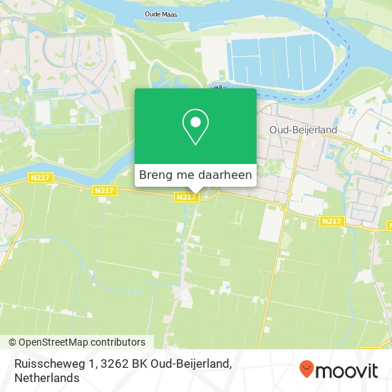 Ruisscheweg 1, 3262 BK Oud-Beijerland kaart