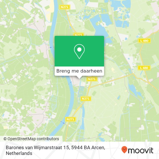 Barones van Wijmarstraat 15, 5944 BA Arcen kaart