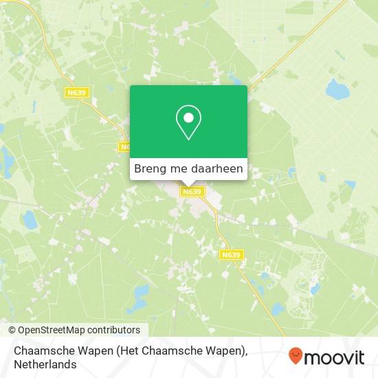 Chaamsche Wapen (Het Chaamsche Wapen) kaart