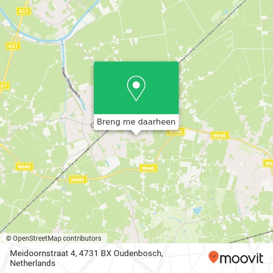 Meidoornstraat 4, 4731 BX Oudenbosch kaart