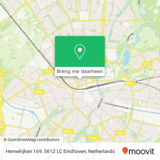 Hemelrijken 169, 5612 LC Eindhoven kaart