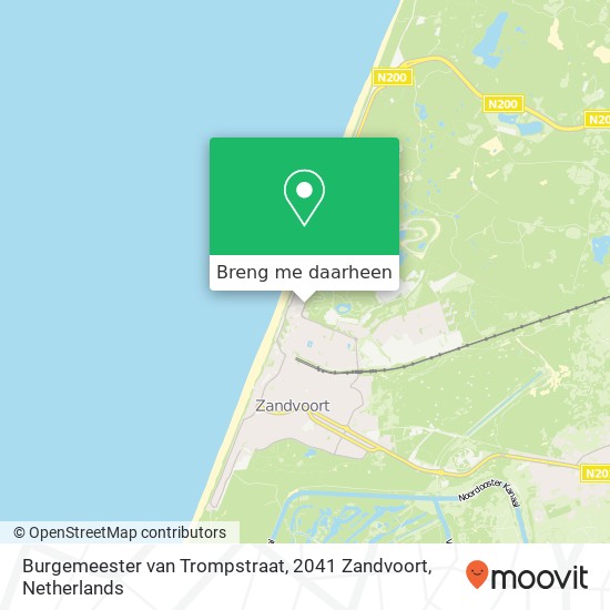 Burgemeester van Trompstraat, 2041 Zandvoort kaart