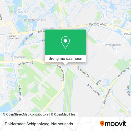 Polderbaan Schipholweg kaart