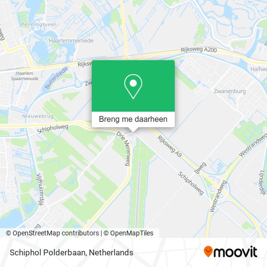 Schiphol Polderbaan kaart