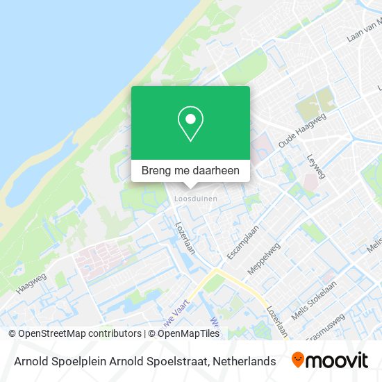 Arnold Spoelplein Arnold Spoelstraat kaart