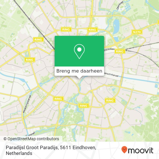 Paradijsl Groot Paradijs, 5611 Eindhoven kaart