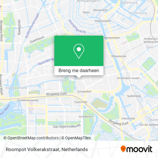 Roompot Volkerakstraat kaart