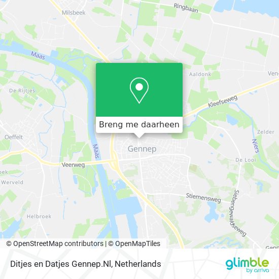 Ditjes en Datjes Gennep.Nl kaart