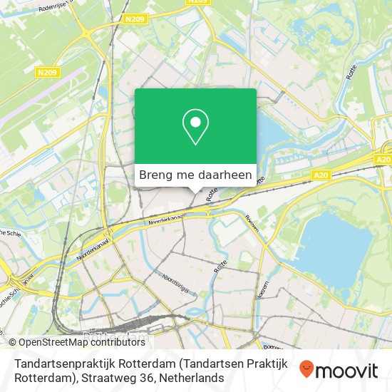 Tandartsenpraktijk Rotterdam (Tandartsen Praktijk Rotterdam), Straatweg 36 kaart