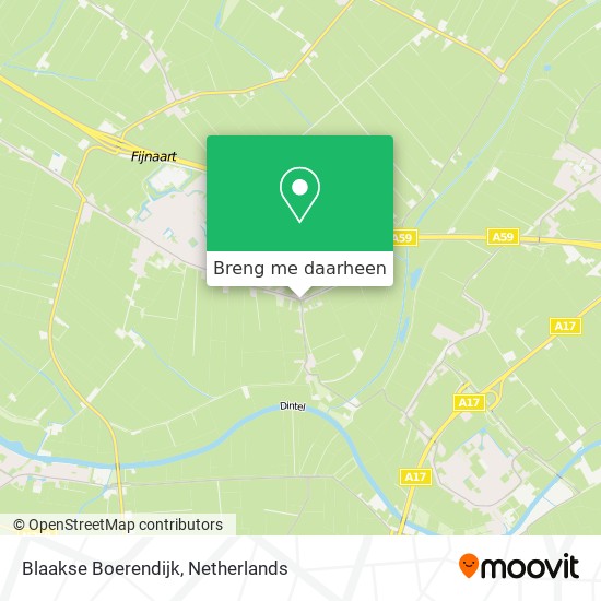 Blaakse Boerendijk kaart