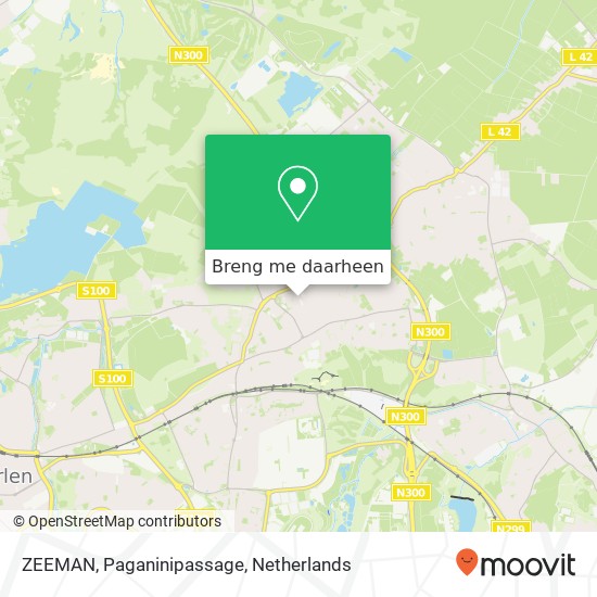 ZEEMAN, Paganinipassage kaart